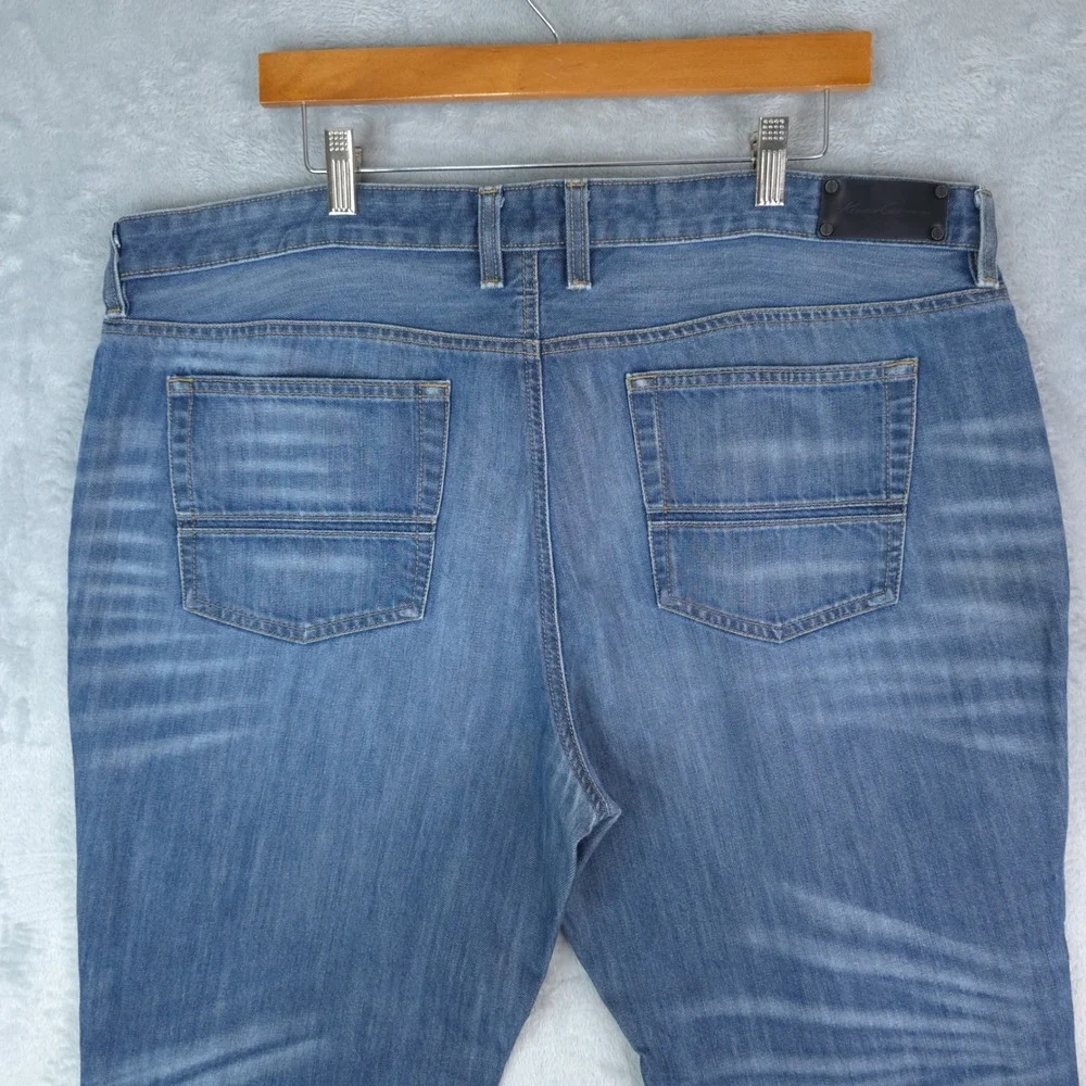 Kenneth Cole New York Jeans Mens 38x30‎ Blue Straight Leg Oritt Cotton Denim